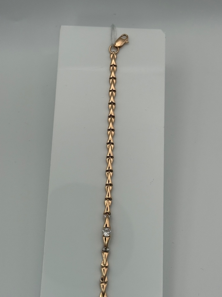 Б585 БРАСЛЕТ С КАМНЯМИ (Au 585)