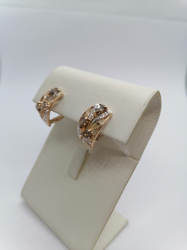 СЕРЬГИ С КАМНЯМИ (Au 585)