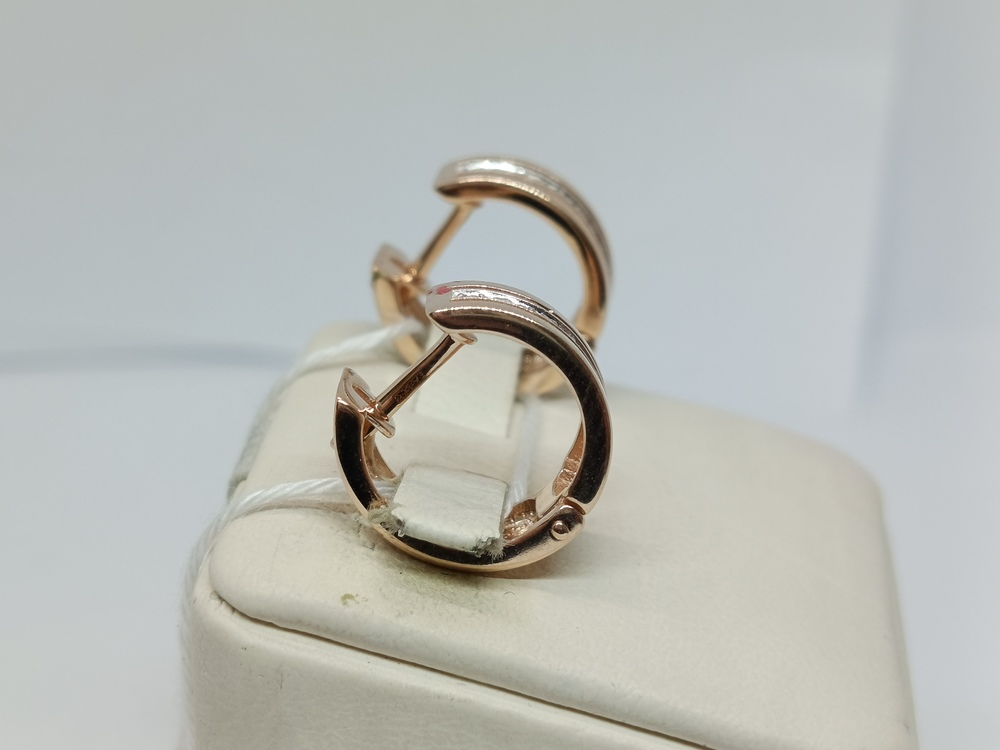 СКМИ585 СЕРЬГИ С КАМНЯМИ (Au 585)