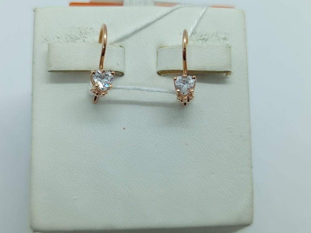 СЕРЬГИ С КАМНЕМ (Au 585)