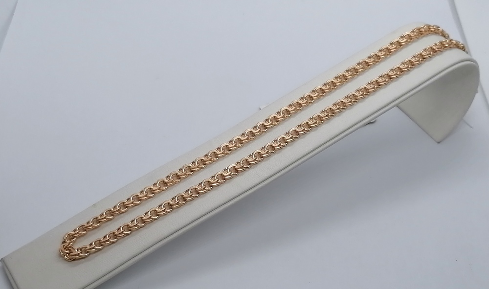 8080200П-45 ЦЕПЬ ПУСТОТЕЛАЯ Бисмарк (Au 585)