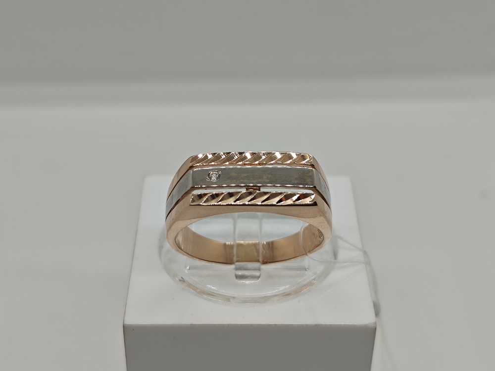 КОЛЬЦО ПЕЧАТКА с камнем (Au 585)