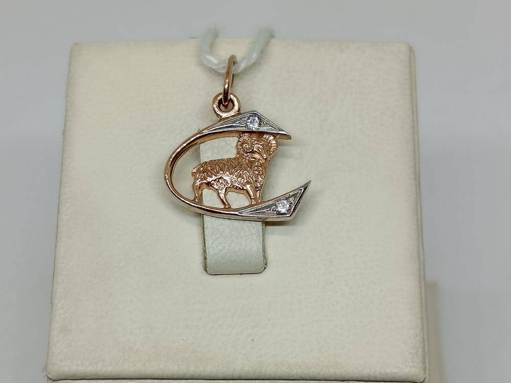 ПОДКМИ585 ПОДВЕСКА С КАМНЯМИ (Au 585)