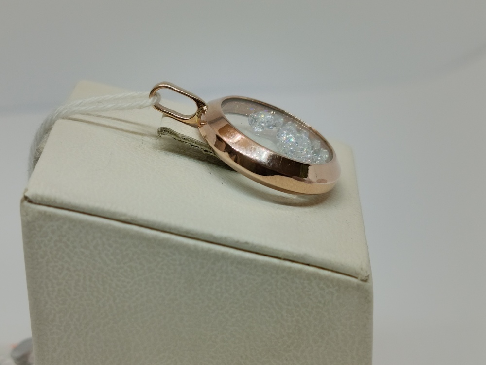 ПОДКМИ585 ПОДВЕСКА С КАМНЯМИ (Au 585)