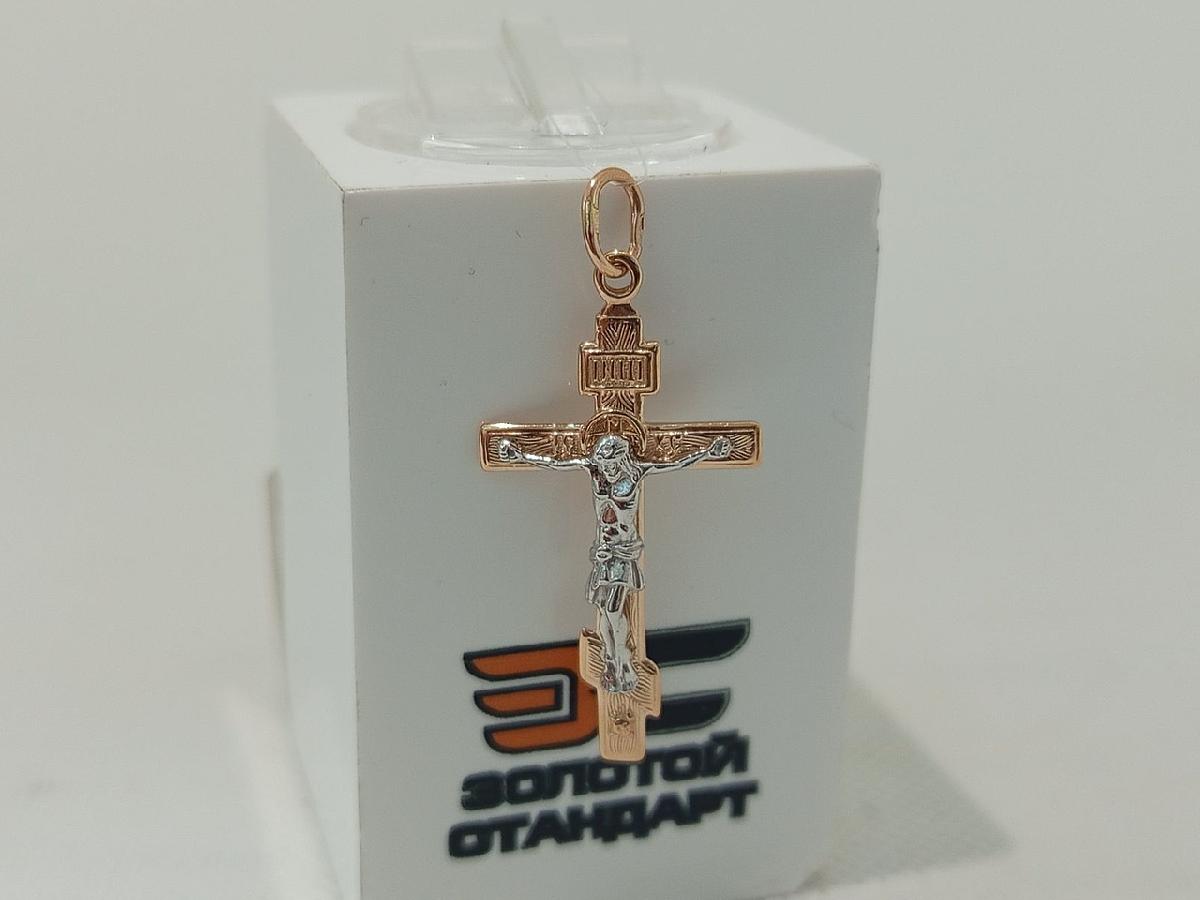 ПОДВЕСКА КРЕСТ без камня (Au 585)