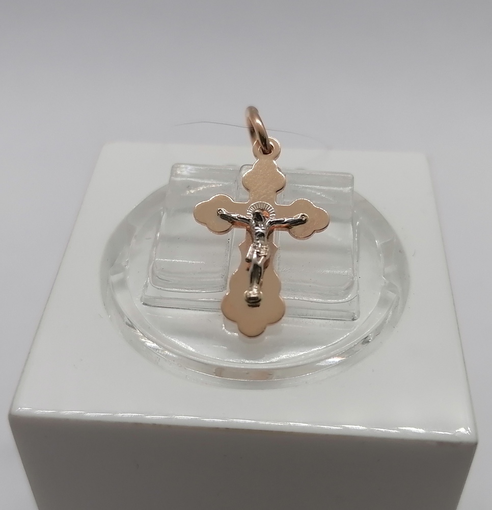 ПОДВЕСКА КРЕСТ без камня (Au 585)