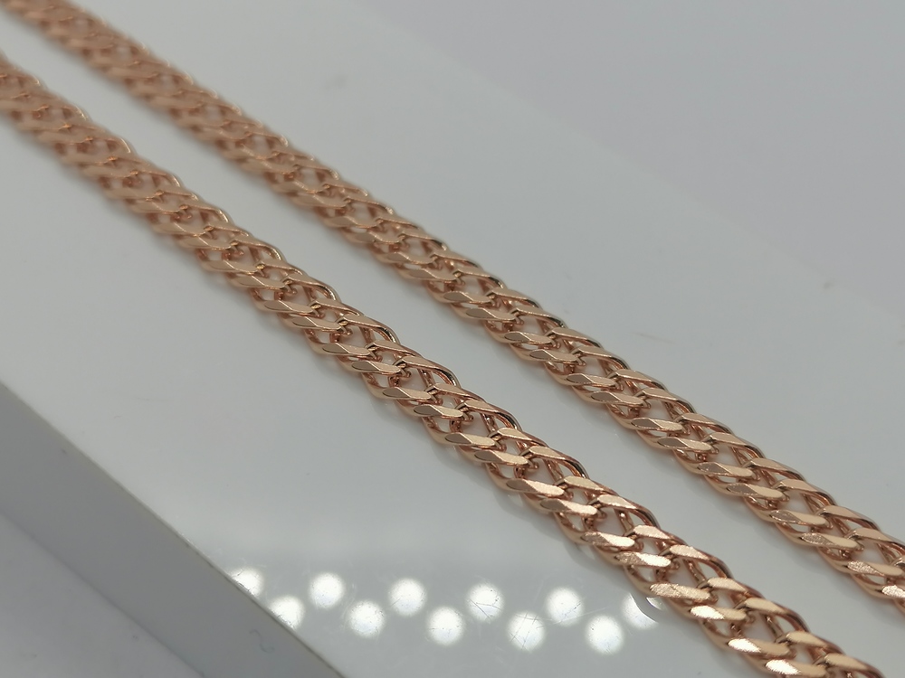 ЦЕПЬ ПОЛНОВЕСНАЯ Ромб двойной (Au 585)