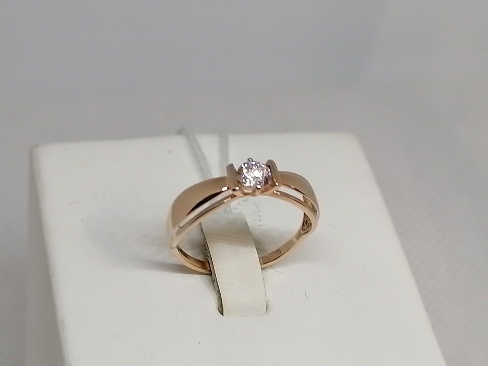 КОЛКМ585 КОЛЬЦО С КАМНЕМ (Au 585)