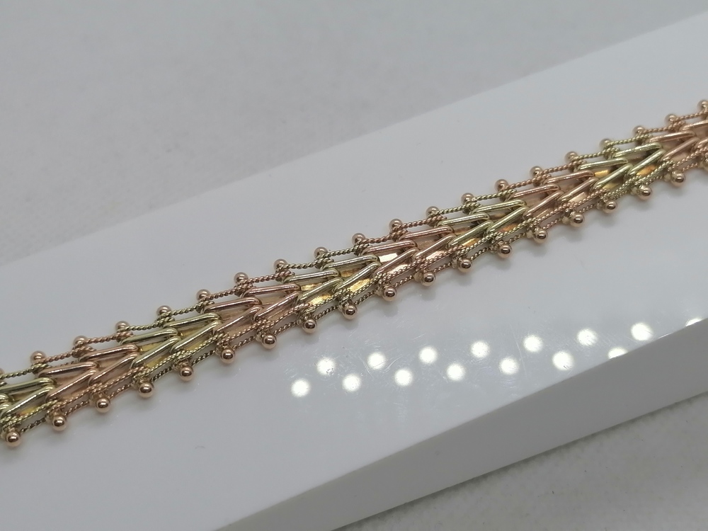 БРАСЛЕТ ПОЛНОВЕСНЫЙ Фантазия Au 583