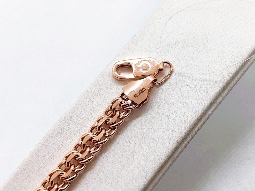 БРАСЛЕТ ПУСТОТЕЛЫЙ Бисмарк (Au 585)