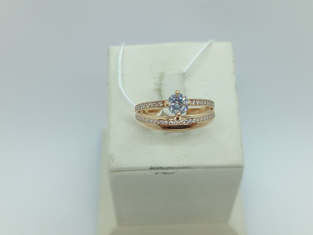 КОЛКМИ585 КОЛЬЦО С КАМНЯМИ (Au 585)