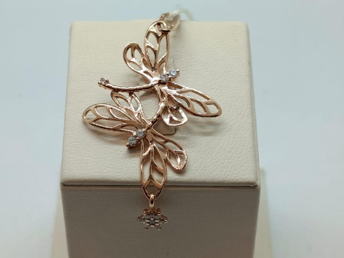 ПОДВЕСКА С КАМНЯМИ (Au 585)