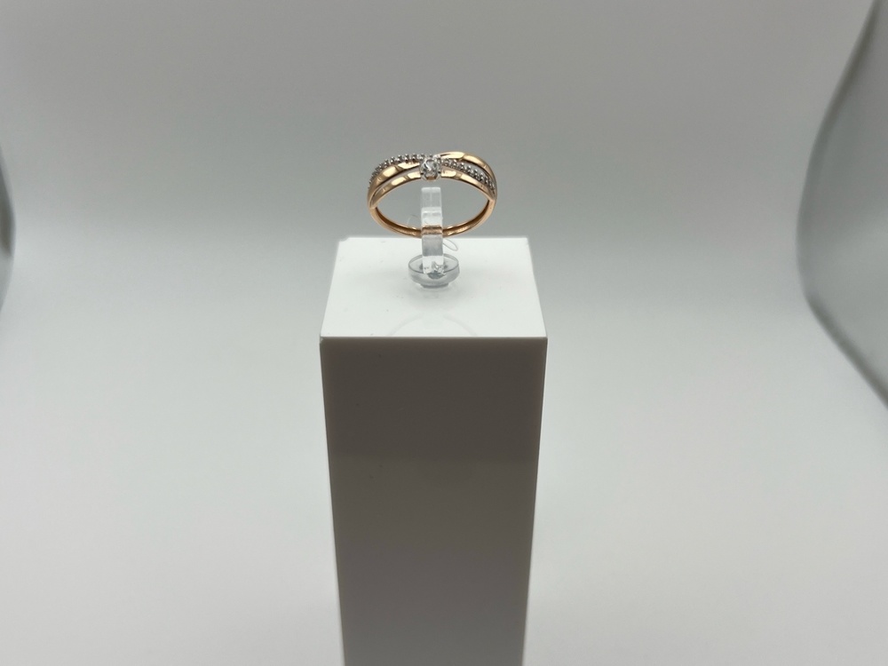 КОЛЬЦО С КАМНЯМИ (Au 585)