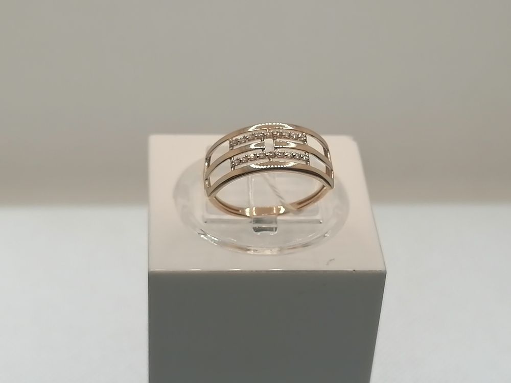 КОЛКМИ585 КОЛЬЦО С КАМНЯМИ (Au 585)
