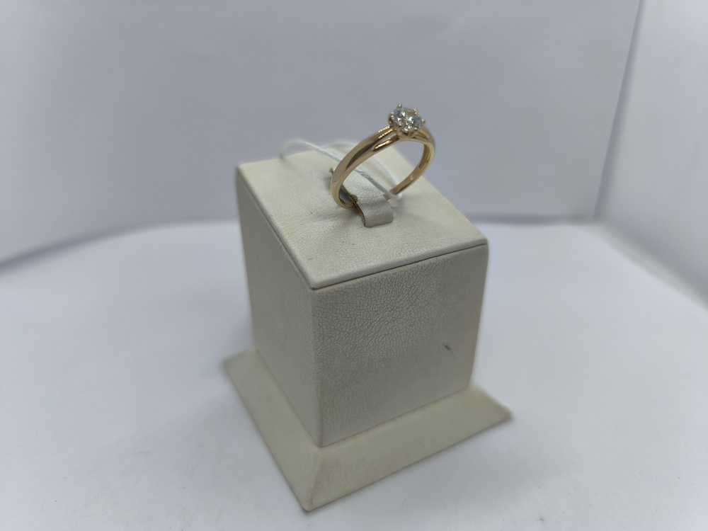 КОЛКМ585 КОЛЬЦО С КАМНЕМ (Au 585)