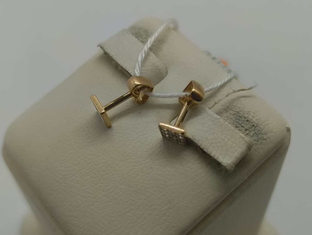 СПУС585 СЕРЬГИ ПУСЕТЫ (Au 585)