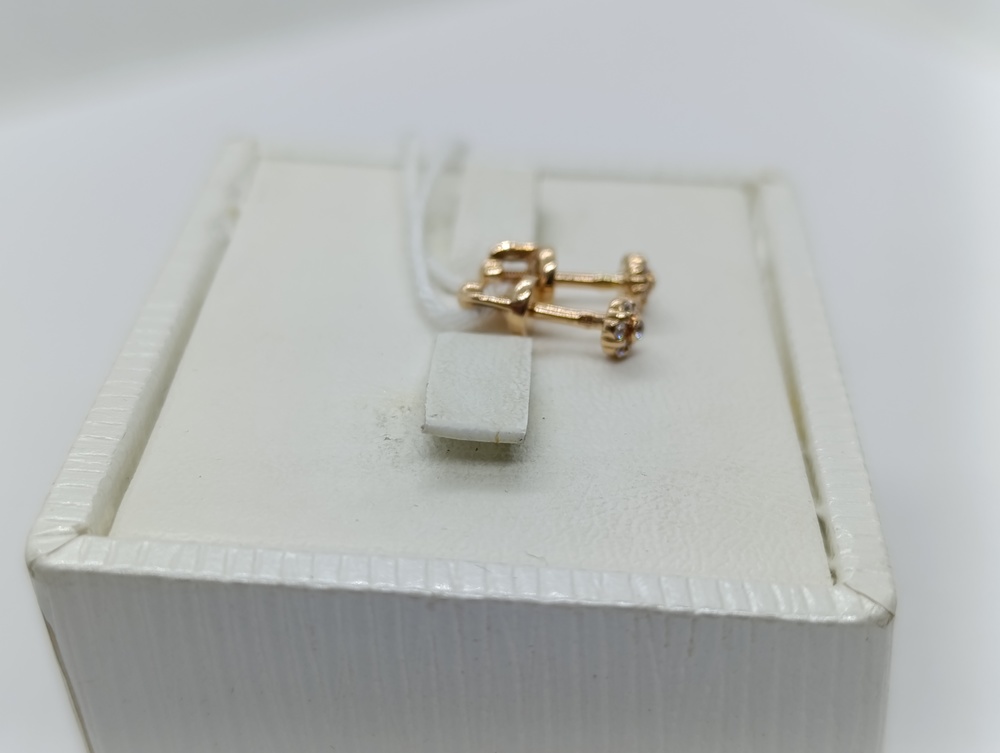 СПУС585 СЕРЬГИ ПУСЕТЫ (Au 585)