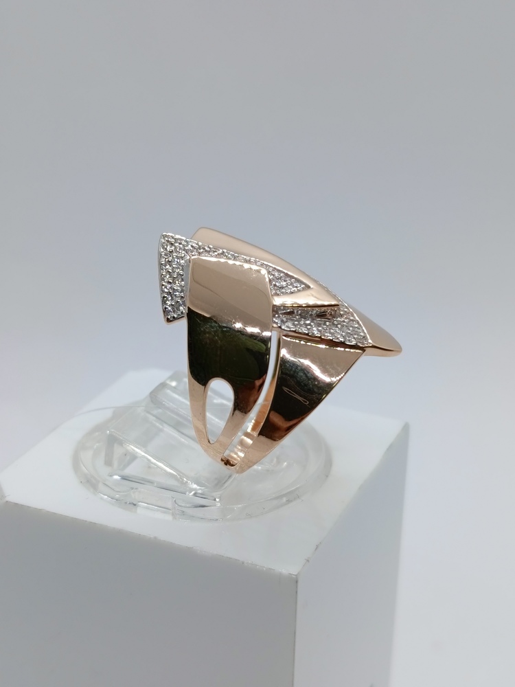 КОЛЬЦО С КАМНЯМИ (Au 585)