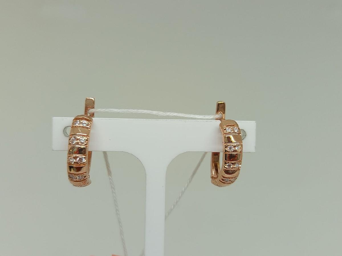 СКМИ585 СЕРЬГИ С КАМНЯМИ (Au 585)