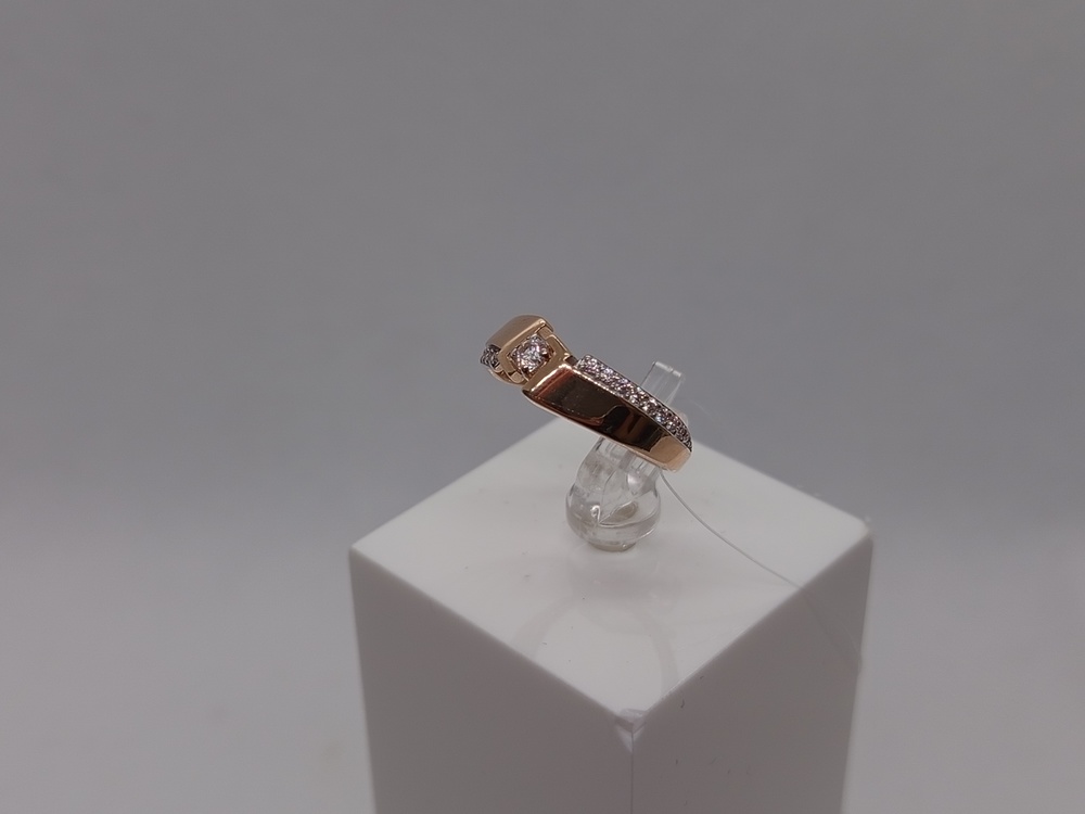 КОЛЬЦО С КАМНЯМИ (Au 585)