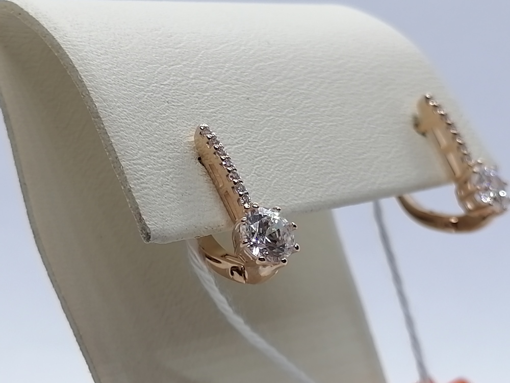 СЕРЬГИ С КАМНЯМИ (Au 585)