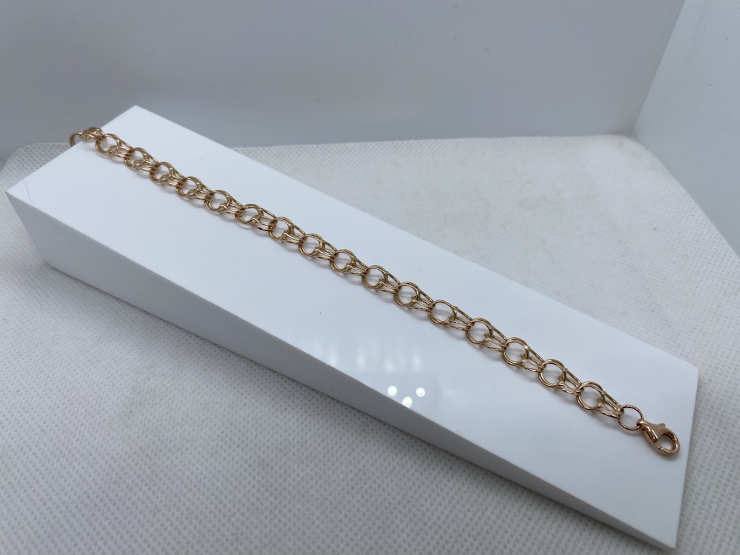 БЛБ585 БРАСЛЕТ ПОЛНОВЕСНЫЙ Бисмарк (Au 585)