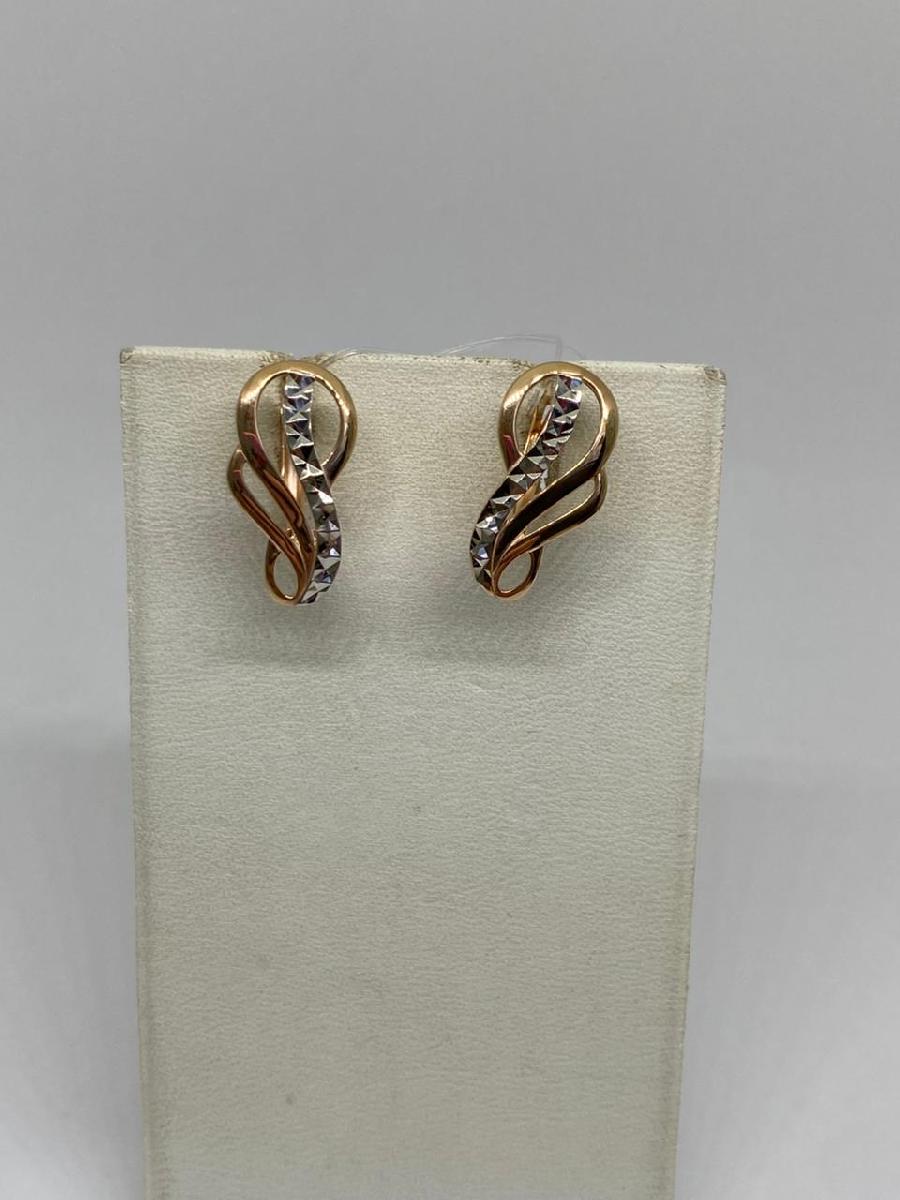 СЕРЬГИ БЕЗ КАМНЯ (Au 585)