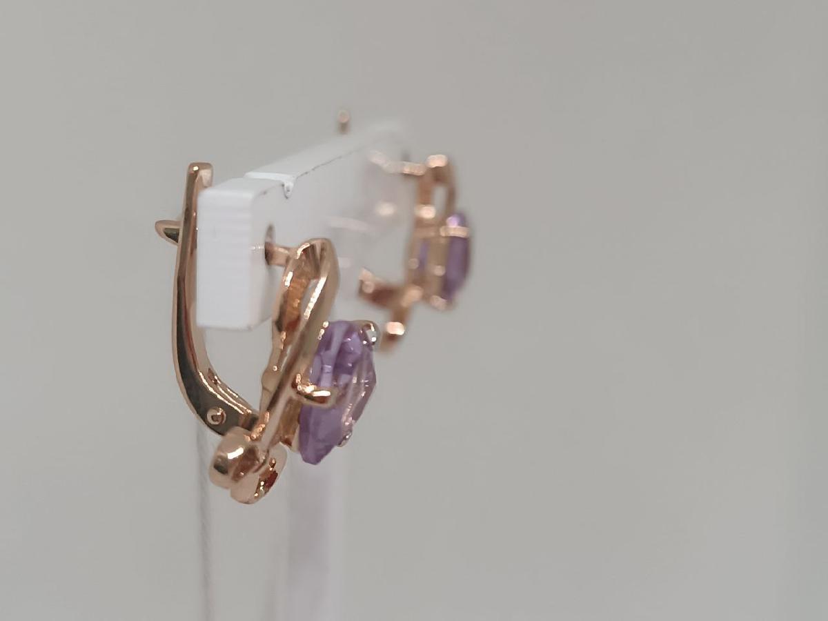 СЕРЬГИ С КАМНЕМ (Au 585)