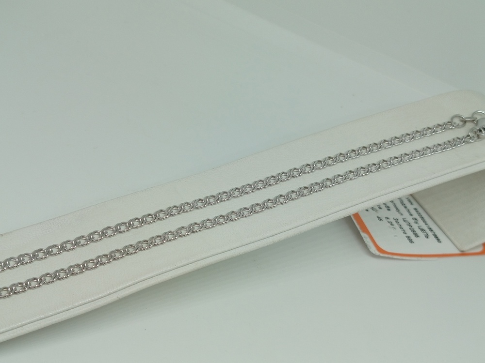 ЦЕПЬ ПОЛНОВЕСНАЯ Ромб двойной (Au 585)