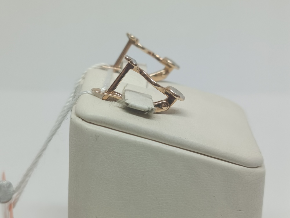 СБКМ585 СЕРЬГИ БЕЗ КАМНЯ (Au 585)