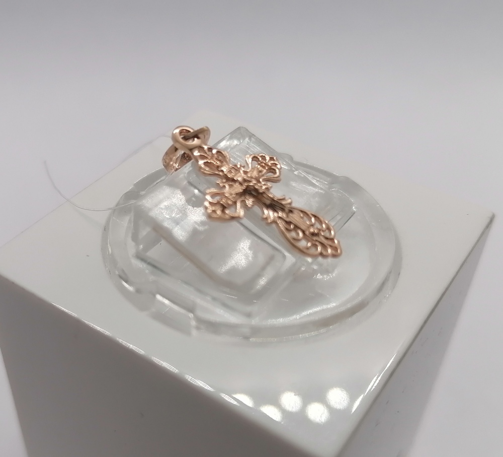 ПОДВЕСКА КРЕСТ без камня (Au 585)