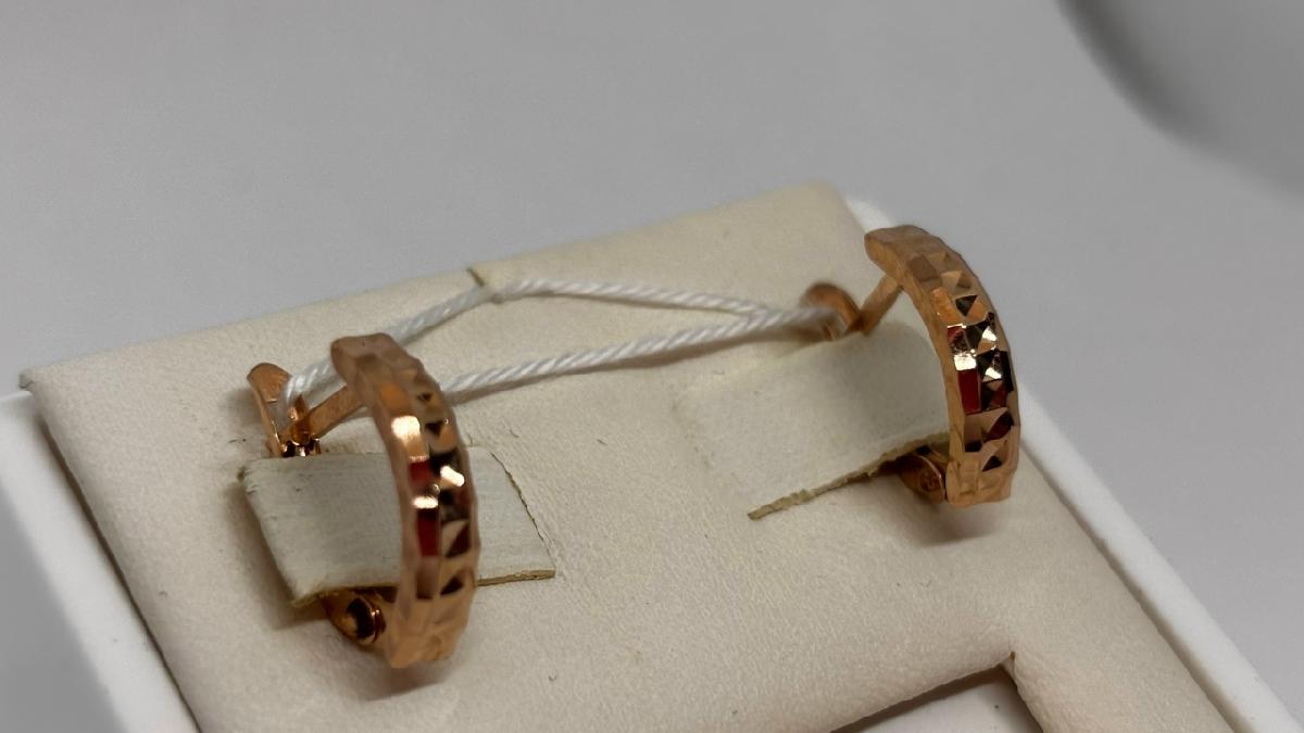 СЕРЬГИ БЕЗ КАМНЯ (Au 585)