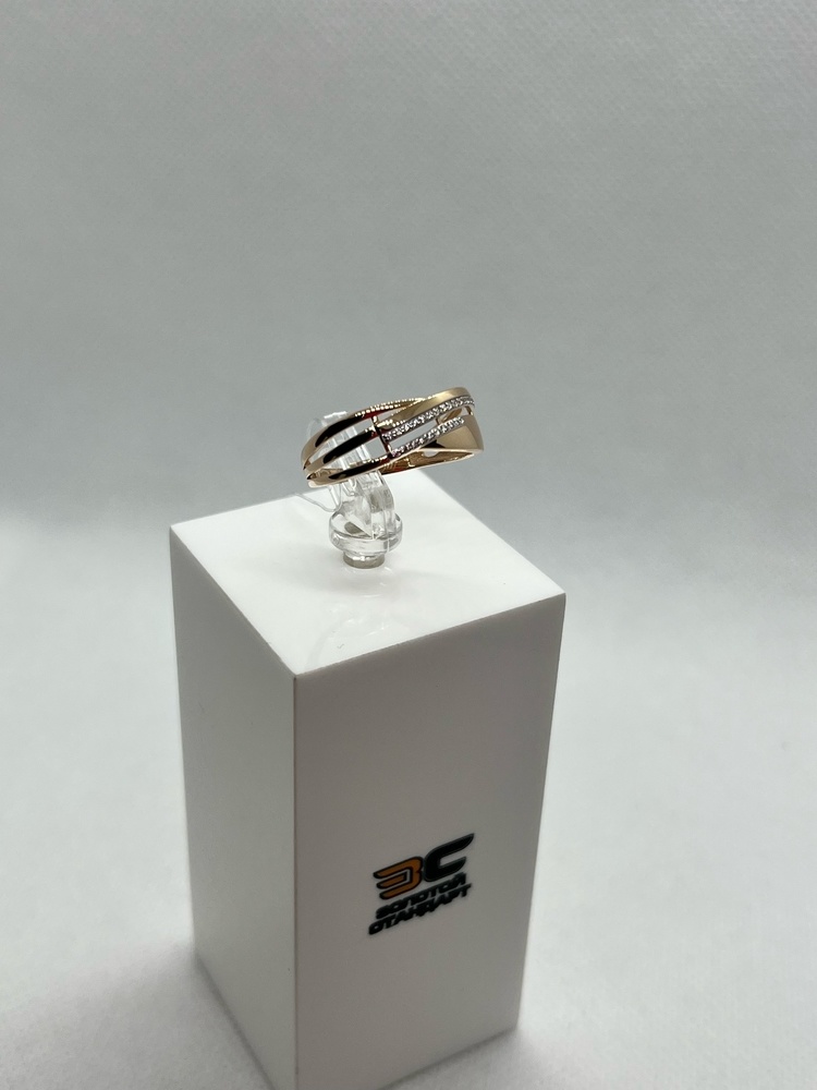 КОЛЬЦО С КАМНЯМИ (Au 585)