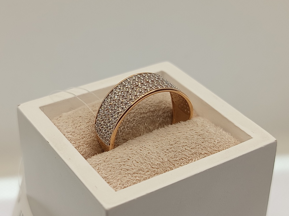 КОЛЬЦО С КАМНЯМИ (Au 585)