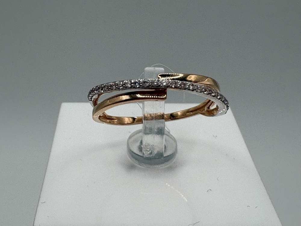 КОЛЬЦО С КАМНЯМИ (Au 585)