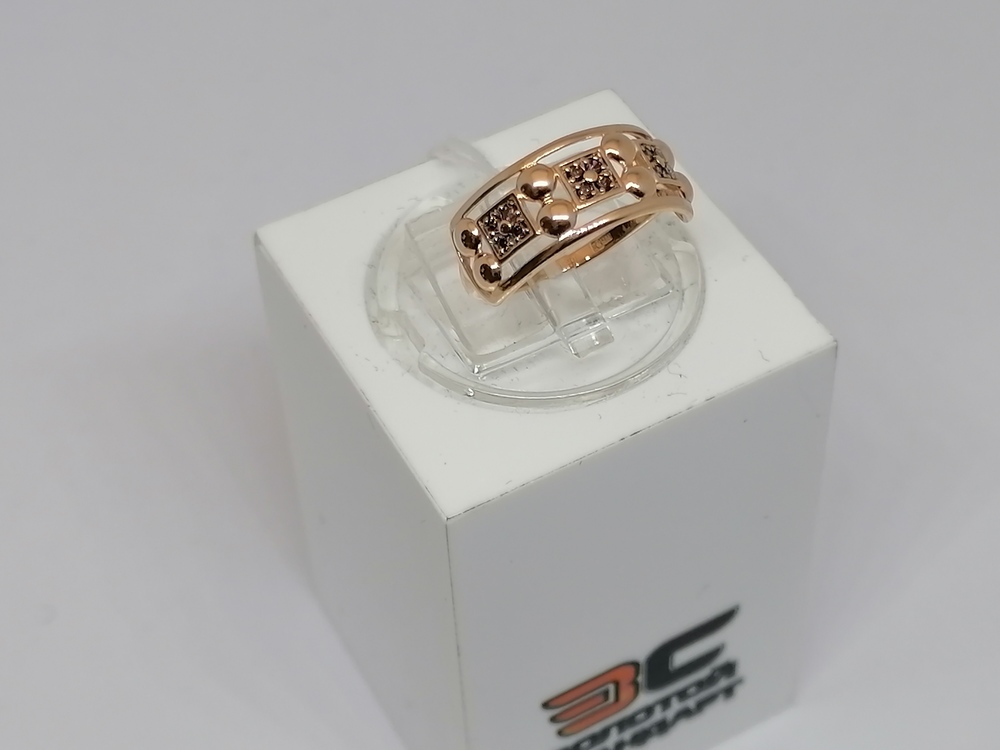 КОЛКМИ585 КОЛЬЦО С КАМНЯМИ (Au 585)