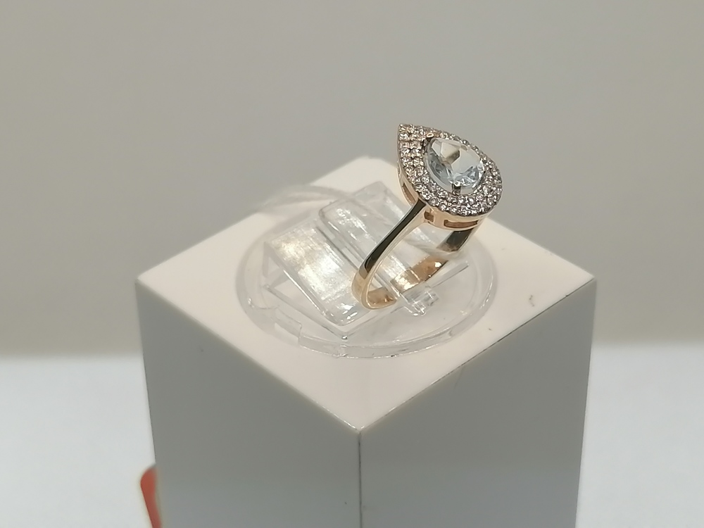 КОЛКМИ585 КОЛЬЦО С КАМНЯМИ (Au 585)