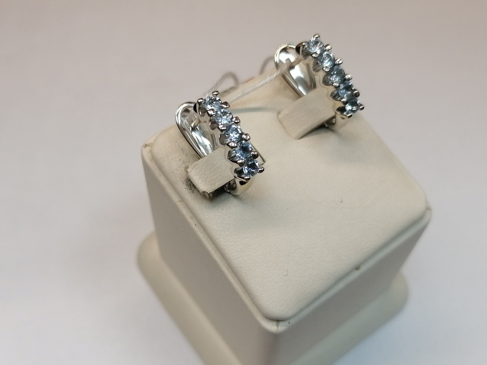 СКМИ585 СЕРЬГИ С КАМНЯМИ (Au 585)