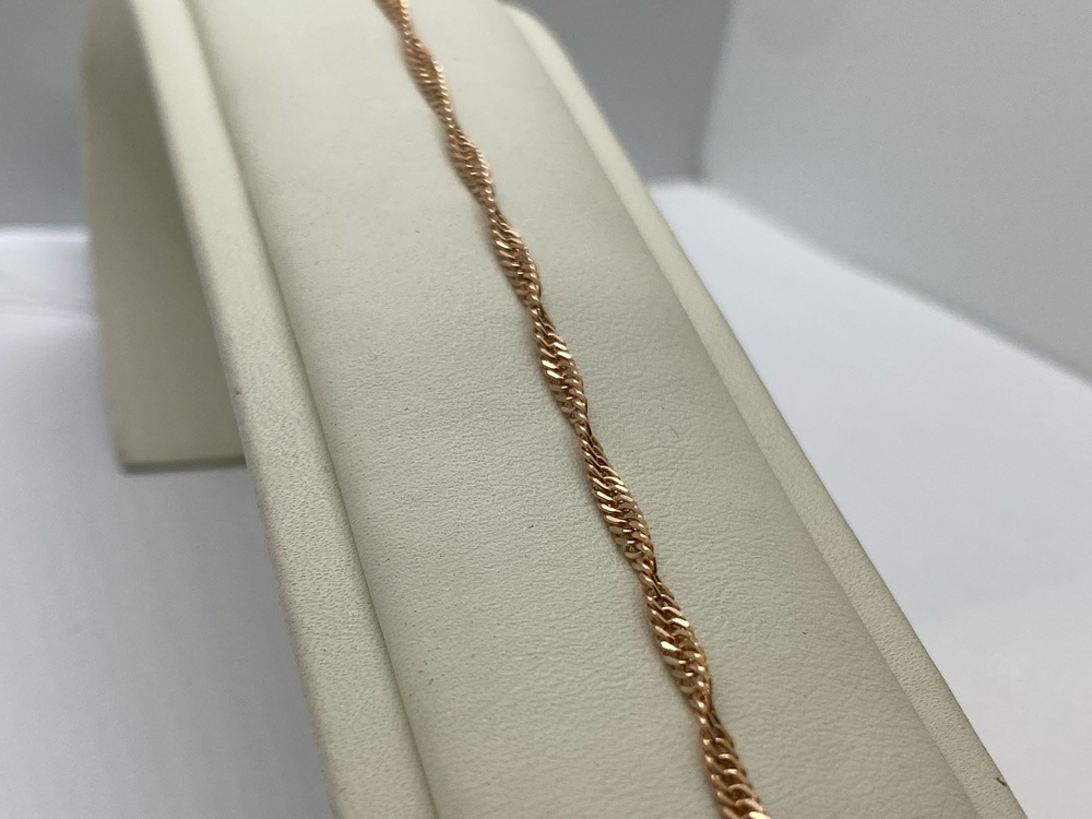 БРАСЛЕТ ПУСТОТЕЛЫЙ Сингапур (Au 585)