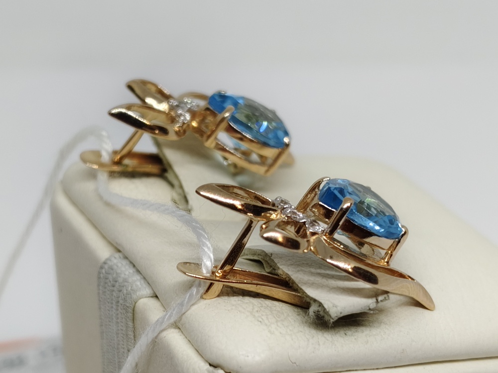 СЕРЬГИ С КАМНЯМИ (Au 585)