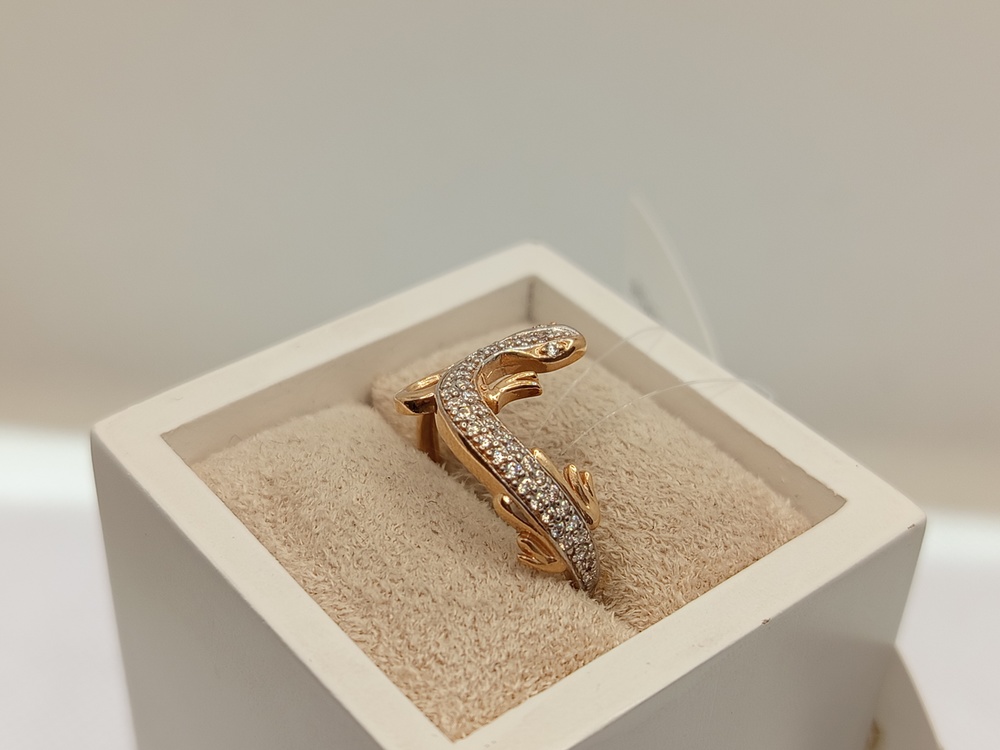 КОЛЬЦО С КАМНЯМИ (Au 585)