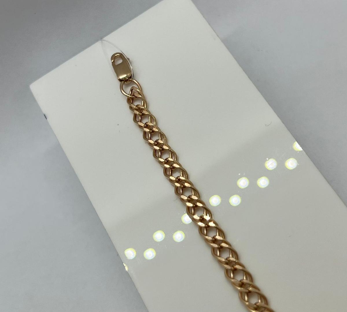 НБ 12-076ПГ БРАСЛЕТ ПУСТОТЕЛЫЙ (Au 585)