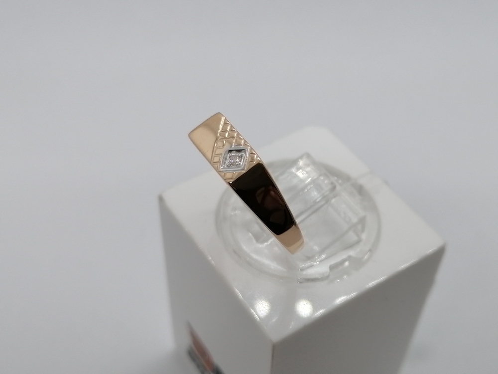 КОЛЬЦО ПЕЧАТКА с камнем (Au 585)