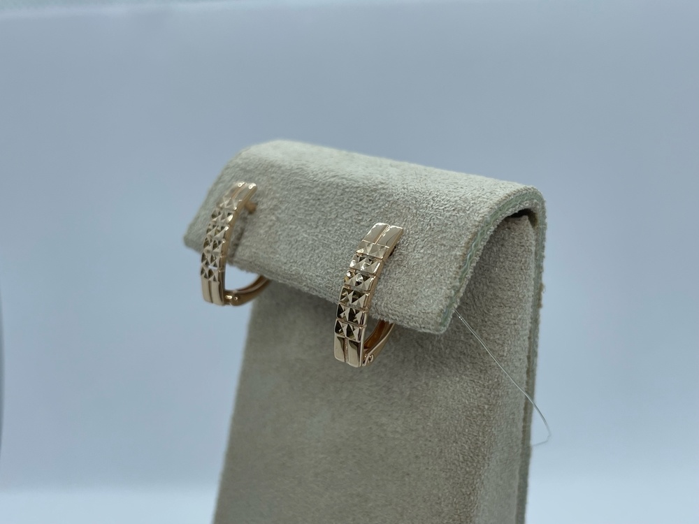 СЕРЬГИ БЕЗ КАМНЯ (Au 585)