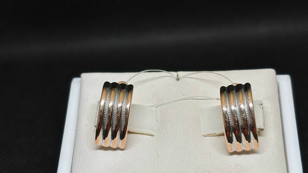 СЕРЬГИ БЕЗ КАМНЯ (Au 585)