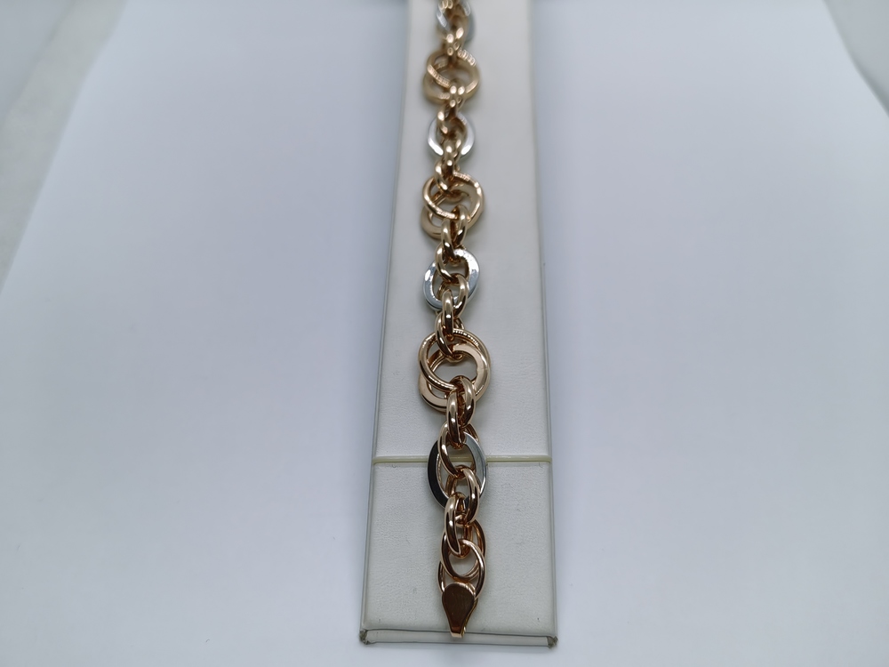 БРАСЛЕТ ПУСТОТЕЛЫЙ Фантазия (Au 585)