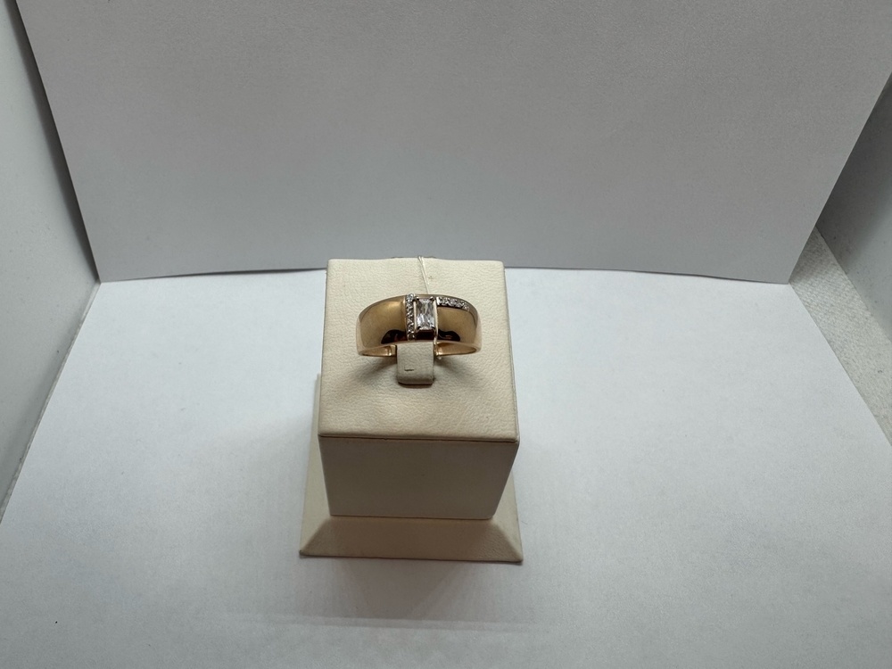 КОЛЬЦО С КАМНЯМИ (Au 585)