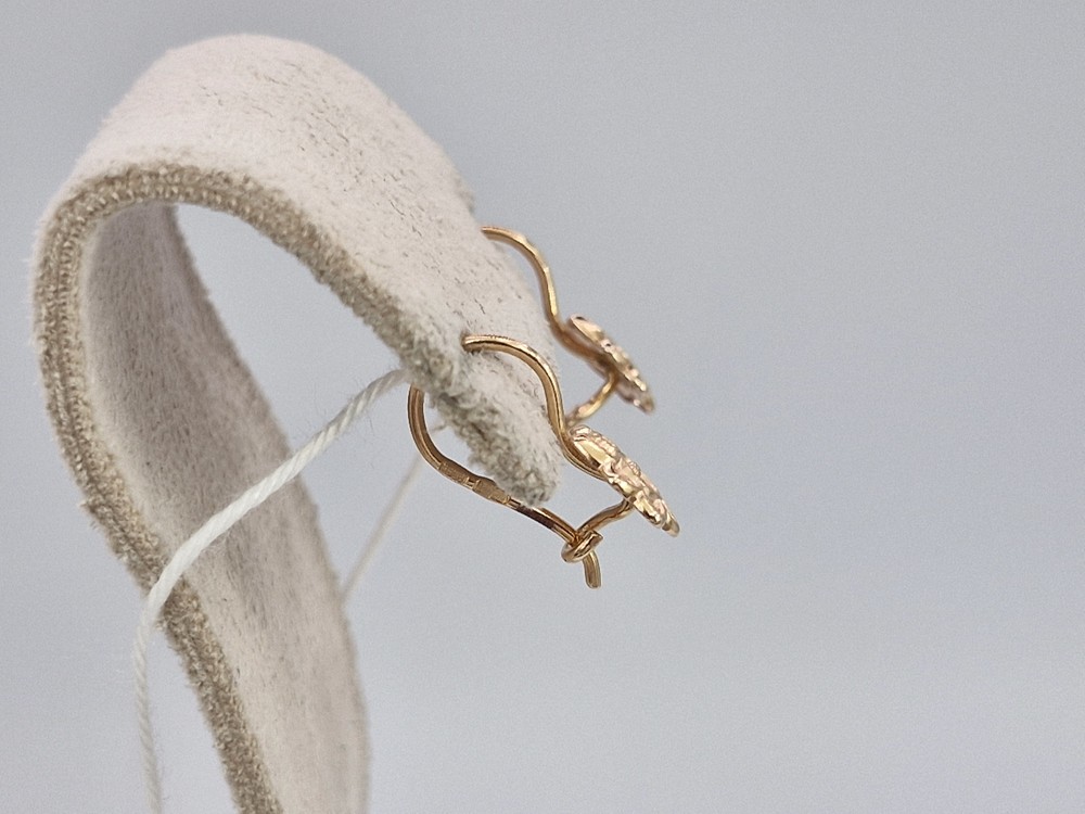 СБКМ585 СЕРЬГИ БЕЗ КАМНЯ (Au 585)