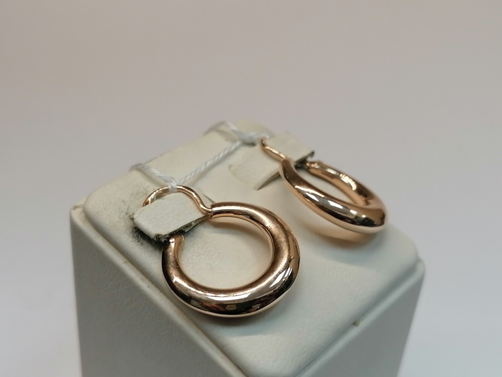 СБКМ583 СЕРЬГИ БЕЗ КАМНЯ (Au 583)