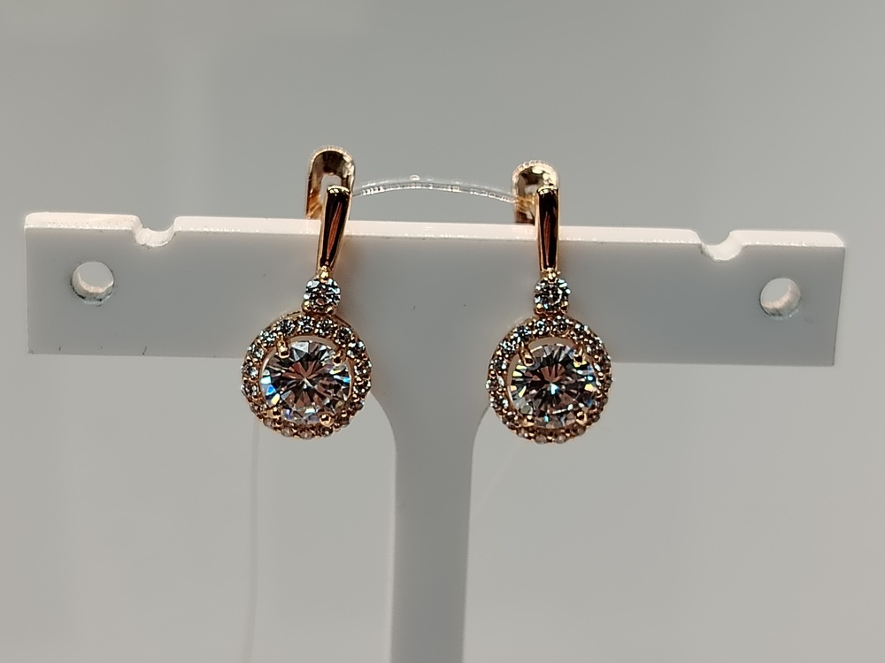 СЕРЬГИ С КАМНЯМИ (Au 585)